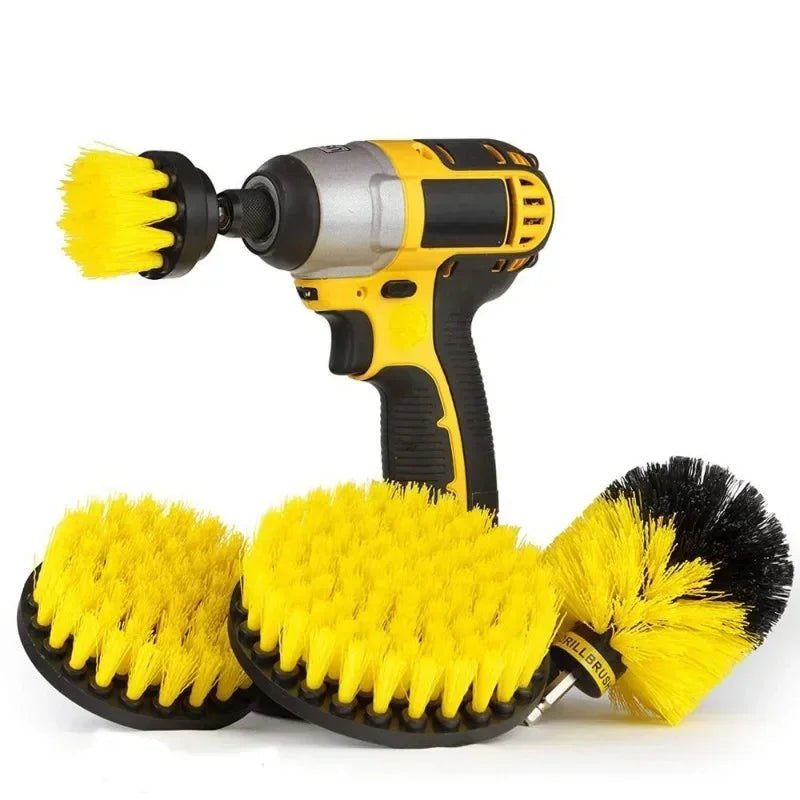Drill brush jaune