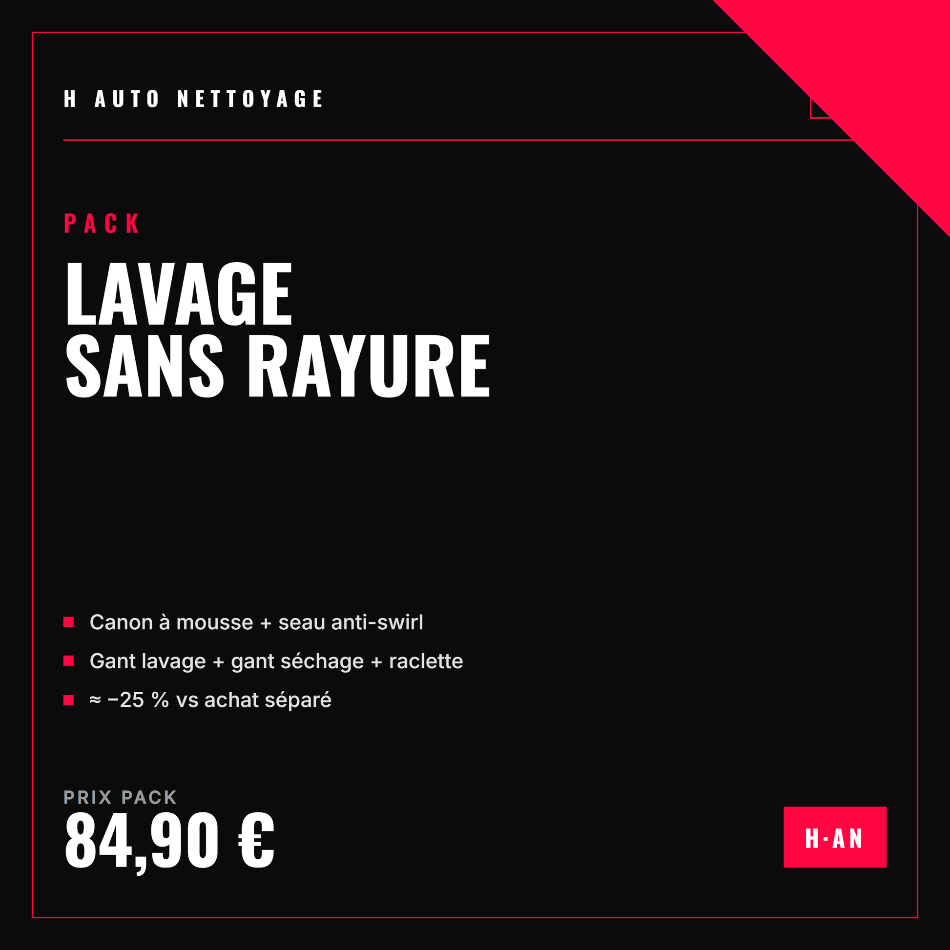Pack Lavage Sans Rayure – la méthode complète anti-swirl
