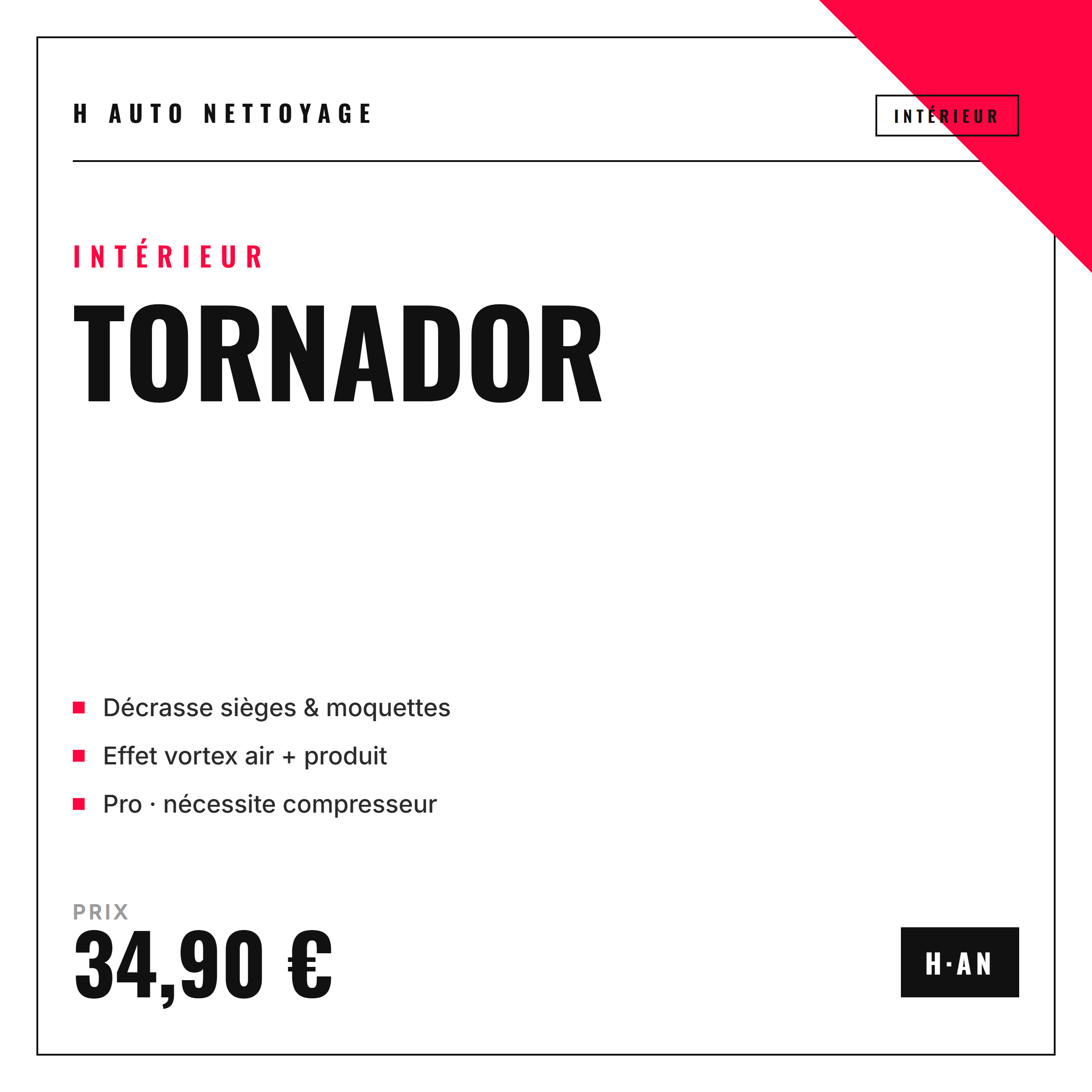 TORNADOR H AUTO NETTOYAGE